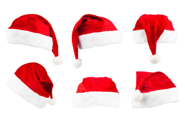 istock set santa claus hat isolated from background 1719133872