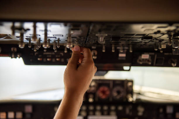 istock Woman aircraft tech 1719159926