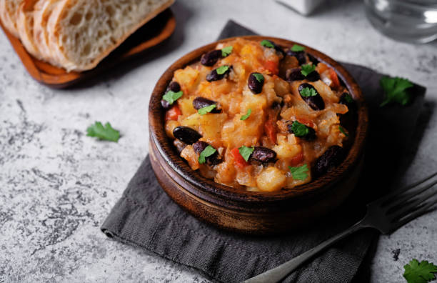istock Potato kidney beans stew. Puerto Rican dish 1719168220