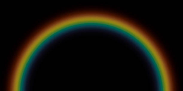 istock Rainbow isolated on black background. 3D rendered illustration. 1719169830