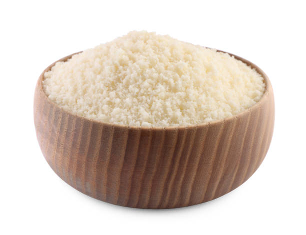 istock Bowl with grated parmesan cheese isolated on white 1719190843