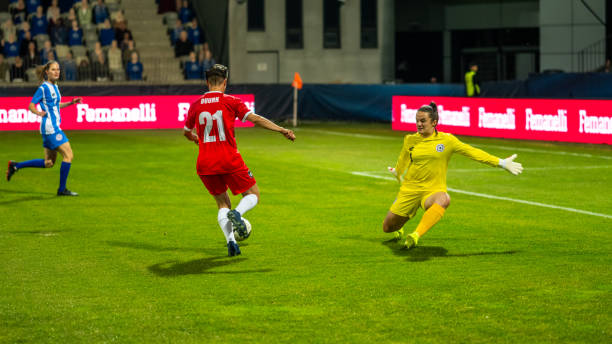 istock Soccer team celebrating after scoring a goal 1719200567