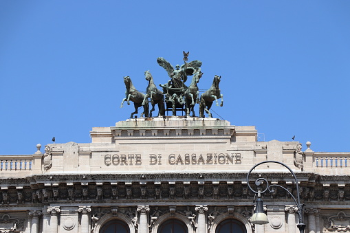 Palace of Corte di Cassazione that means Supreme Court of Cassation