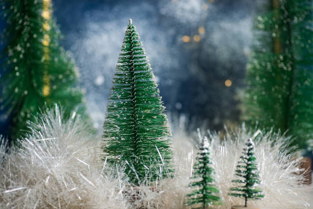 istock Christmas tree winter holiday festive background 1719299643
