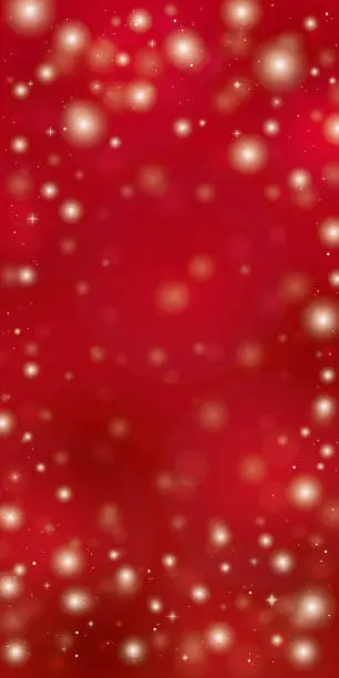 Vector illustration of Red background of Christmas lights