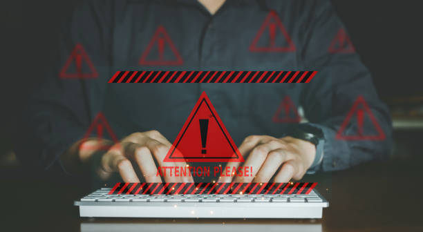 istock Alert information and Alert warning popup and error system showing. cyber attack and emergency information on online network. 1719594311