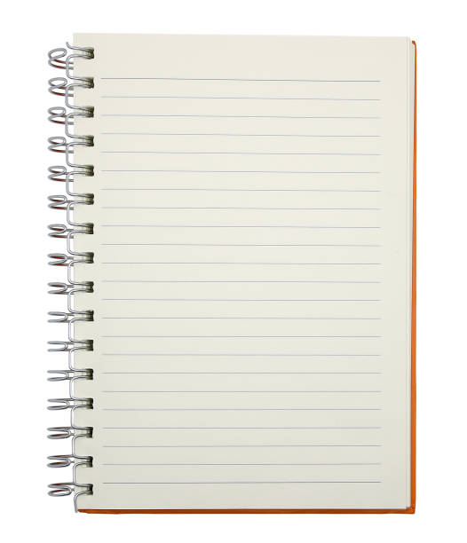 istock Blank notebook paper with ring spine isolated on white background 1719604171