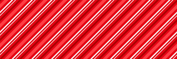 ilustrações de stock, clip art, desenhos animados e ícones de christmas red striped, candy cane, peppermint background diagonal stripes print seamless pattern - hard candy candy pink wrapping paper