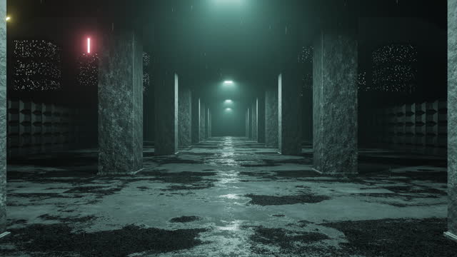 A Long Old Tunnel Leading To The City 3D Render 4K Video