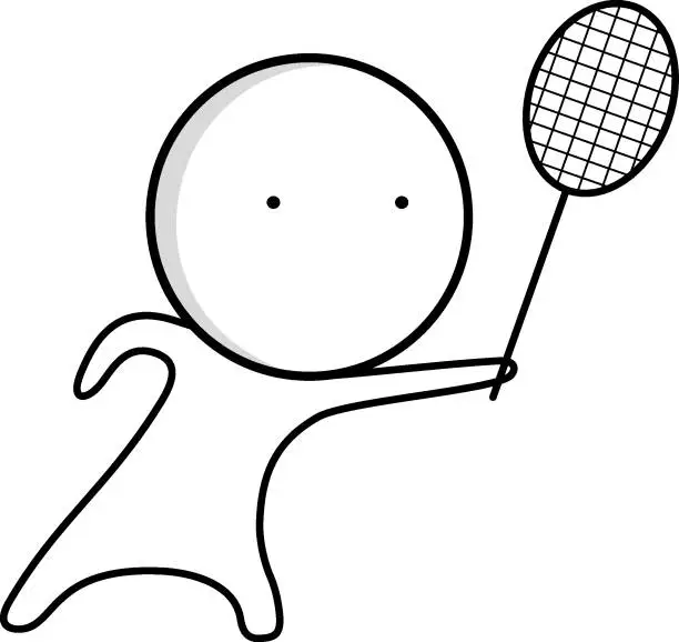 Vector illustration of Tennis