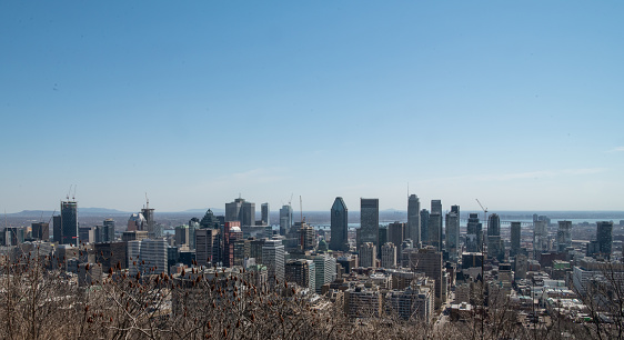 Overlooking the buildings in Montreal Quebec