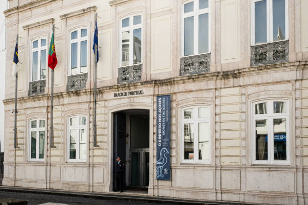 Edificio del Banco de Portugal - foto de stock