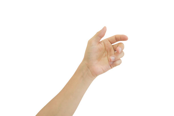 istock Young man hand isolated on white background included clipping path. 1719700685