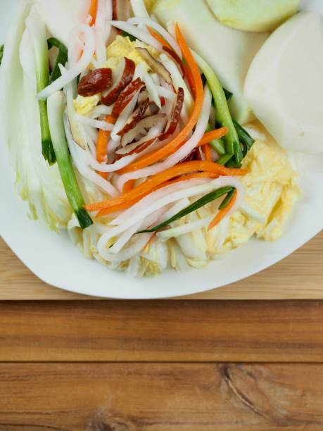 istock Korean traditional food white kimchi, cooking 1719906411