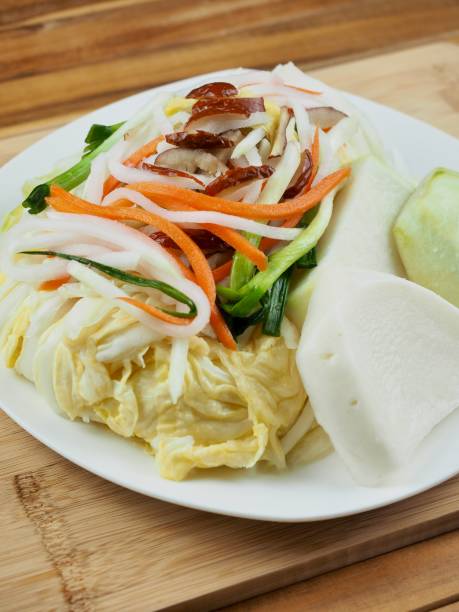 istock Korean traditional food white kimchi, cooking 1719906412