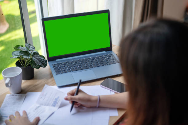 istock Young Asian Chinese woman working at home. 1719941566
