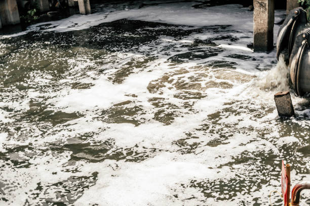 istock Drainage or sewage manhole grid system on the street 1719944357