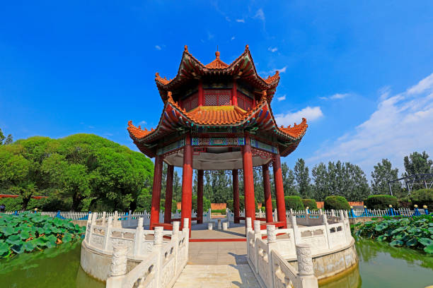 istock Chinese traditional Pavilion in the park 1719951515