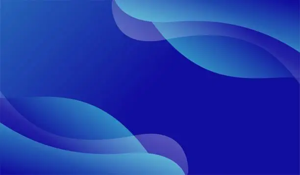 Vector illustration of bLUE WAVE BACKGROUND GRADIENT DESIGN MODERN ABSTRACT