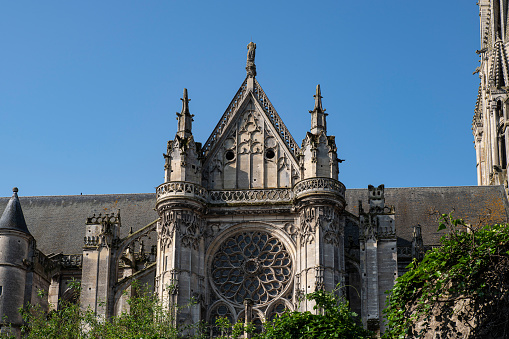 Famous facade of Notre-Dame-de-Dijon, Dijon, France