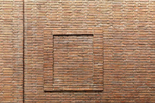 Brick wall in  Palacio de Liria, Madrid