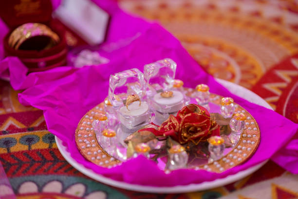 istock Engagement Ring for Indian wedding  ring ceremony 1720036959