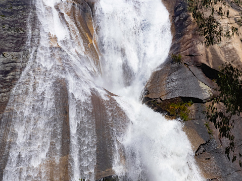 Abstract close up of Eurobin Falls Mount Buffalo