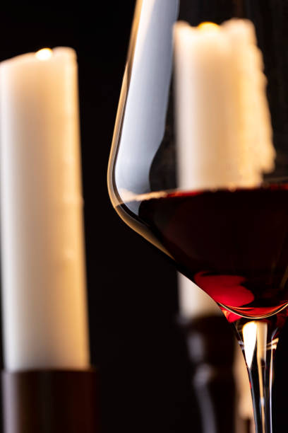 istock Wine and candlesticks- stock photo 1720153513