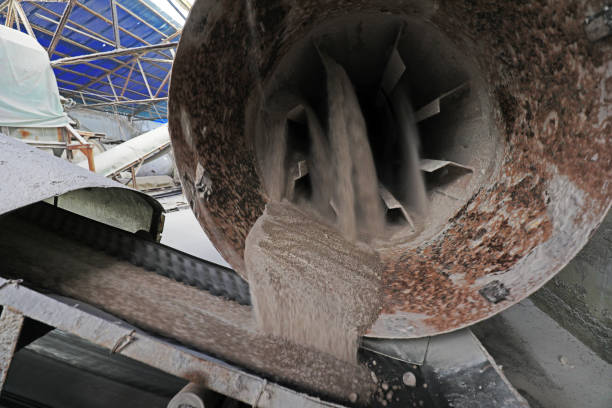 istock Compound fertilizer rotary mixing equipment in a factory, China 1720194893