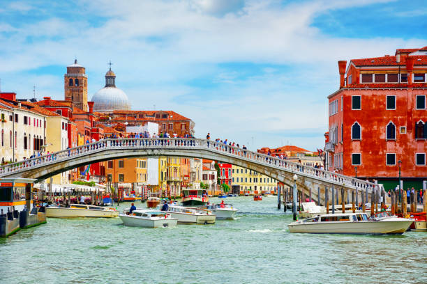 Ponte degli Scalzi over the Grand Canal in Venice, Italy