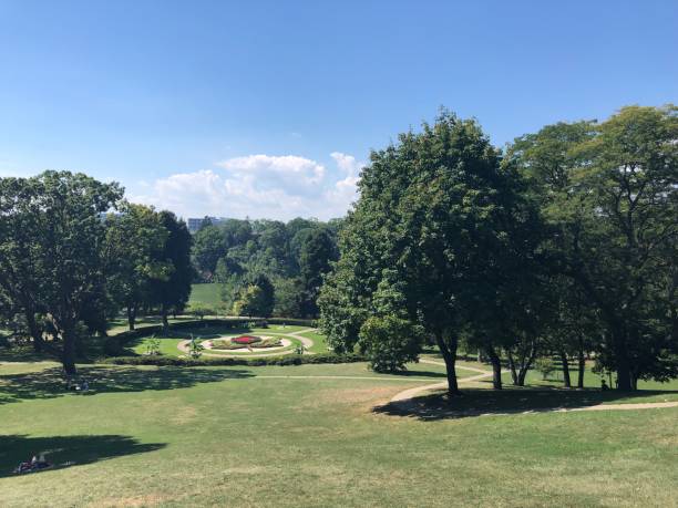 istock Summer view from the green park 1720237622