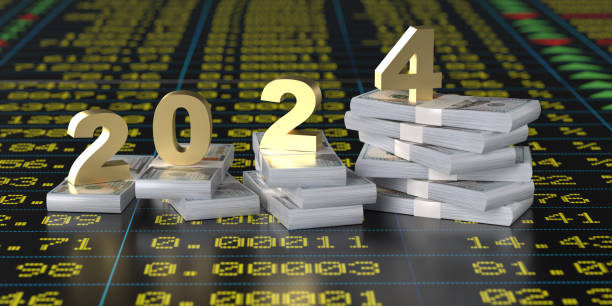 istock Rising golden 2024 digits on US Dollar money stacks 1720247730