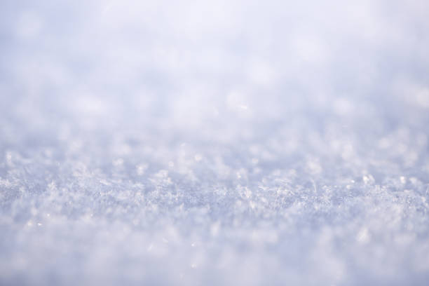 istock Christmas background with snow and lights. Winter concept 1720281613