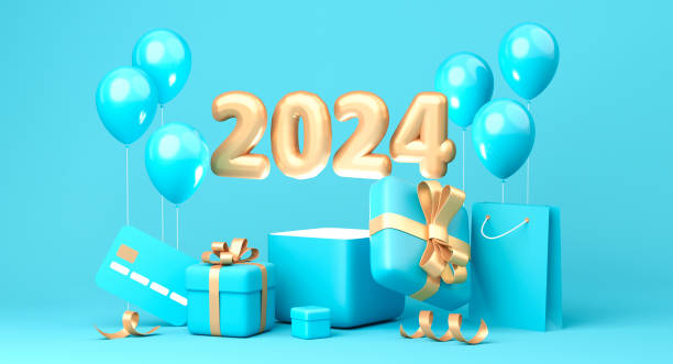 istock Christmas decoration holiday on blue color background. 3d rendering 1720303886