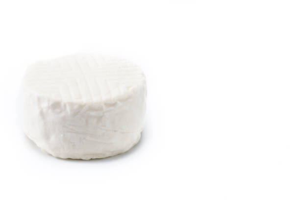 istock Sliced fresh white cheese from cow's milk isolated on white background 1720332759