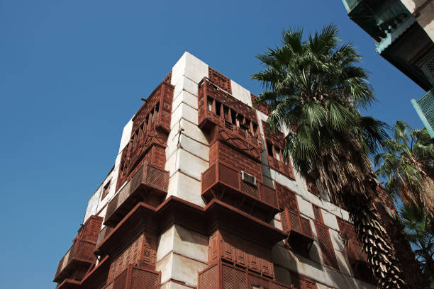The vintage balcony in Al-balad district of Jeddah, Saudi Arabia