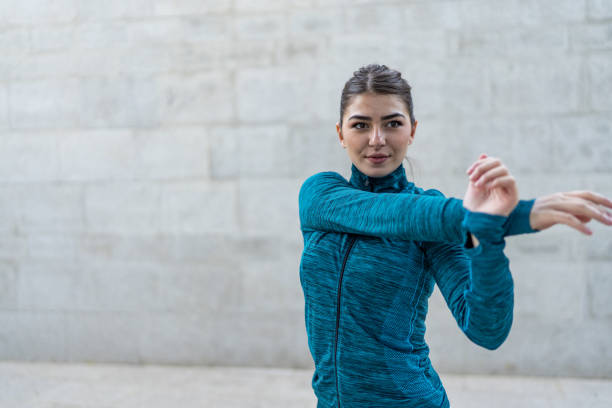 istock Fitness woman doing stretch exercise 1720395207