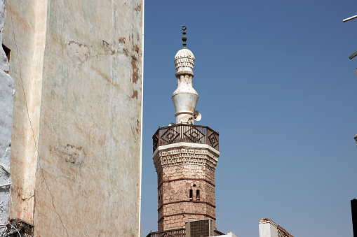 La mezquita vintage en el distrito de Al-balad, Jeddah, Arabia Saudita photo