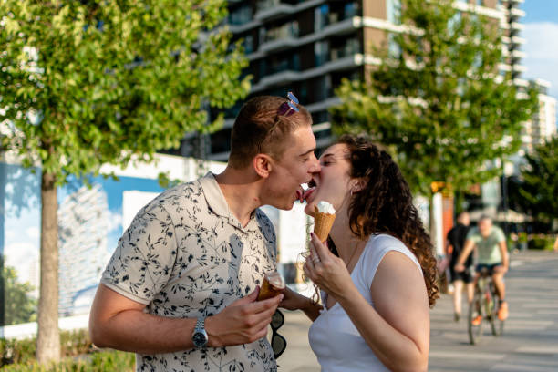 istock Young couple's promenade walk is idyllic 1720412994