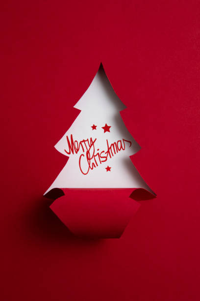 istock Christmas Tree Made of Paper 1720425812