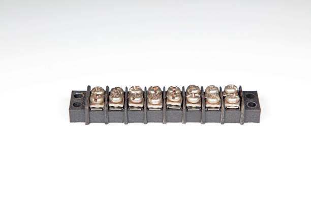 istock Metal screw fasteners on white background 1720439067