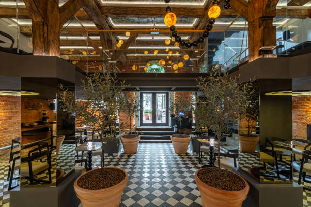 istock Entrance hall to the restaurant 1720439254