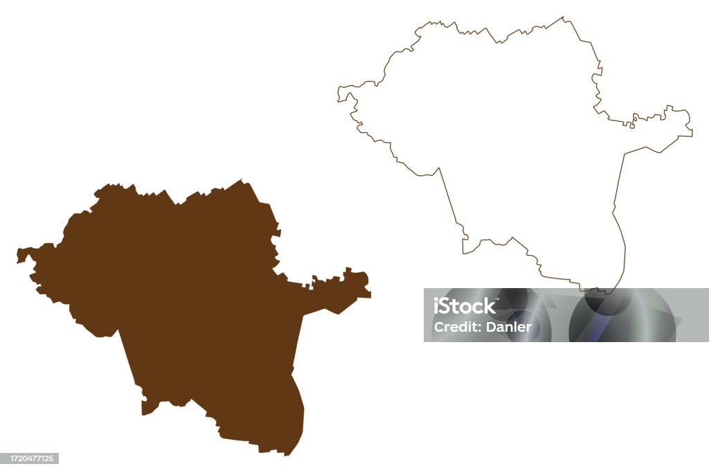 Midlands Map Vector Northern Midlands Council Map Vector Illustration Scribble Sketch ...