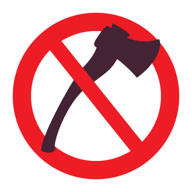 Deforestation Warning Sign Stop Deforestation Sign