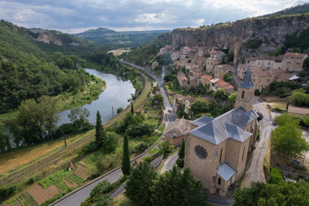 istock Peyre, Aveyron, France from above 1720515725