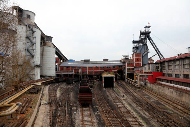istock Coal train running on railway, Tangshan, China 1720553830