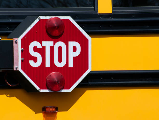 istock Stop Sign on School Bus Close Up 1720578355