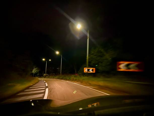 istock Night time driving at Newcastle Upon Tyne 1720642922