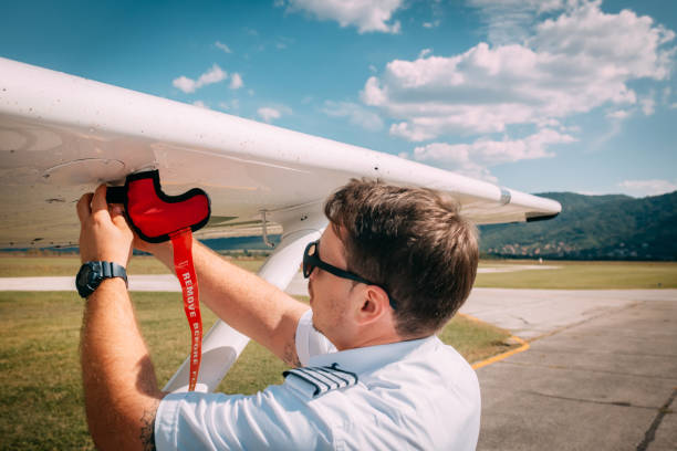 istock the pilot checks the plane before take off 1720669993