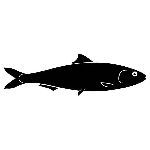 Vector illustration of Sardine icon.